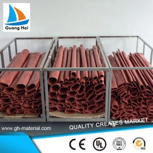 Heat Resistant Shrinkable Silicone Rubber Hose untuk Bungkus Kabel