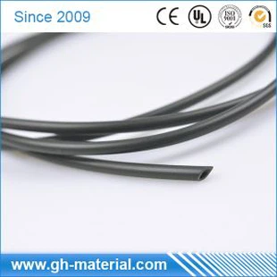 Rintangan 600V Voltan Tinggi Biasa PVC Tube Wire Tube Sleeving Kabel Tube Hitam Warna
