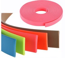 Glossy Matt Selesai PVC Nylon Plastik Silikon Bersalut Webbing Dengan Warna Saiz Tersuai